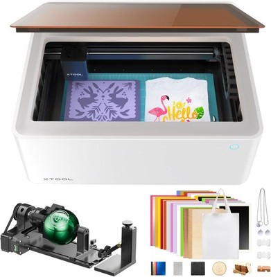 xTool M1 10W Laser Engraver with RA2 Pro, Laser Engraving Cutting, Blade Cutting