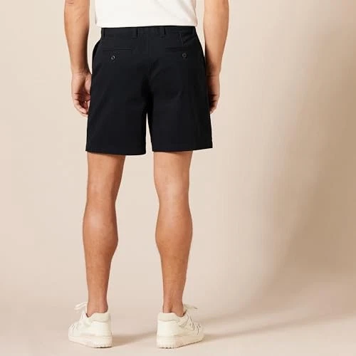 AMAZON ESSENTIALS MENS CLASSIC-FIT 7" COMFORT STRETCH CHINO SHORTS - SIZE 38