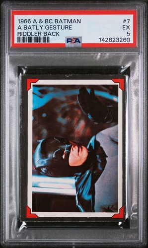 1966 A&BC Batman Riddler Back #7 — PSA 5