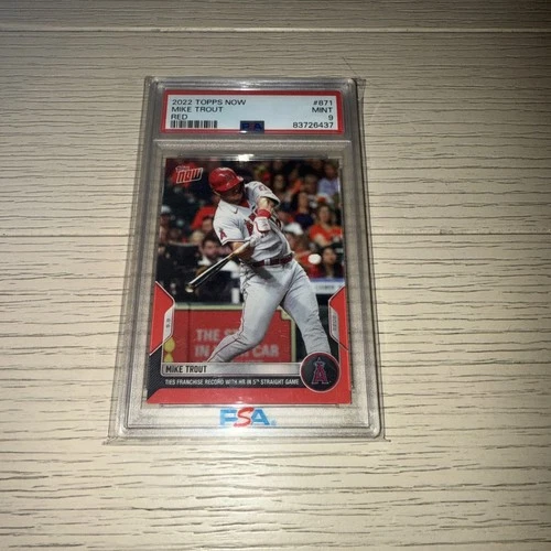 2022 MLB Topps NOW Card #871 01/10 Mike Trout Hits HR In 5th game! eBay 1/1