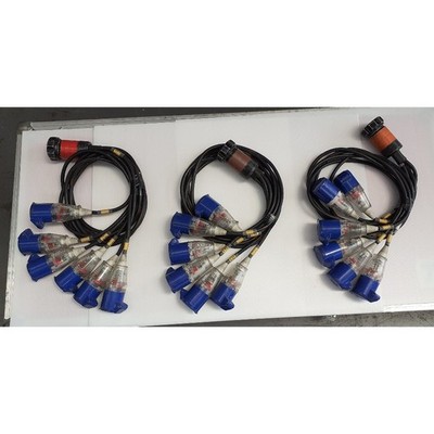 5x Breakouts Socapex auf 6 x 16A Schwänze Set