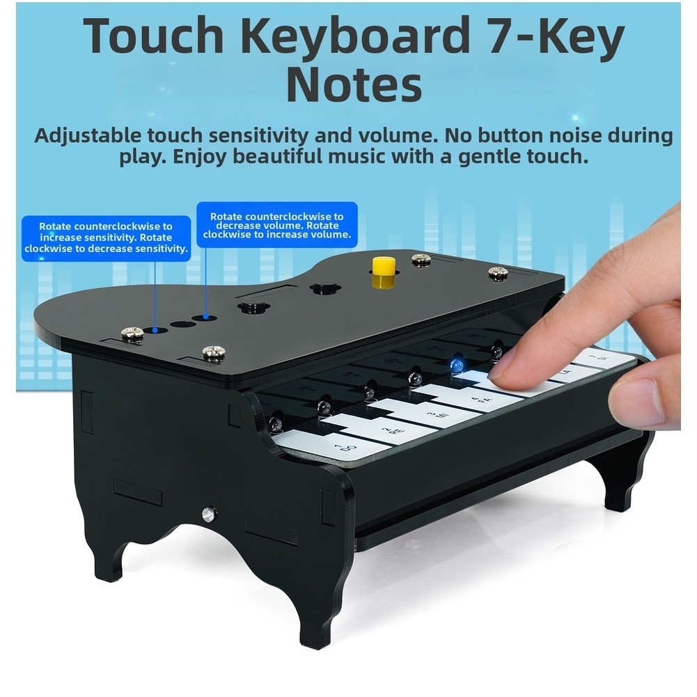 Kit Pianoforte Elettronico con Programmazione e 7 Canzoni foto 3