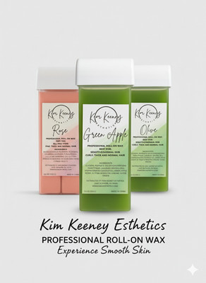 Kem Keeney Esthetics Roll-on Wax Cartridges 6 Pack Rose, Olive, Apple 3.5oz ea