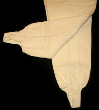 LN Vintage 80s Pasta High-Rise Off-White Corduroy Tapered Leg Stirrup Pants 9/10