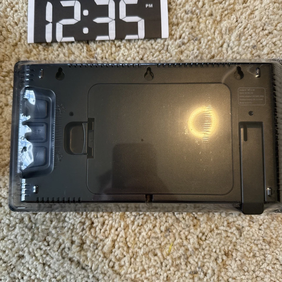 AcuRite 75112M 10-inch LED Digital Clock with Auto Dimming 10-Inch, Green  - Image 2 of 2