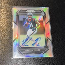 2022 Panini Prizm Dameon Pierce Rookie Autograph Prizm #322 Houston Texans NFL