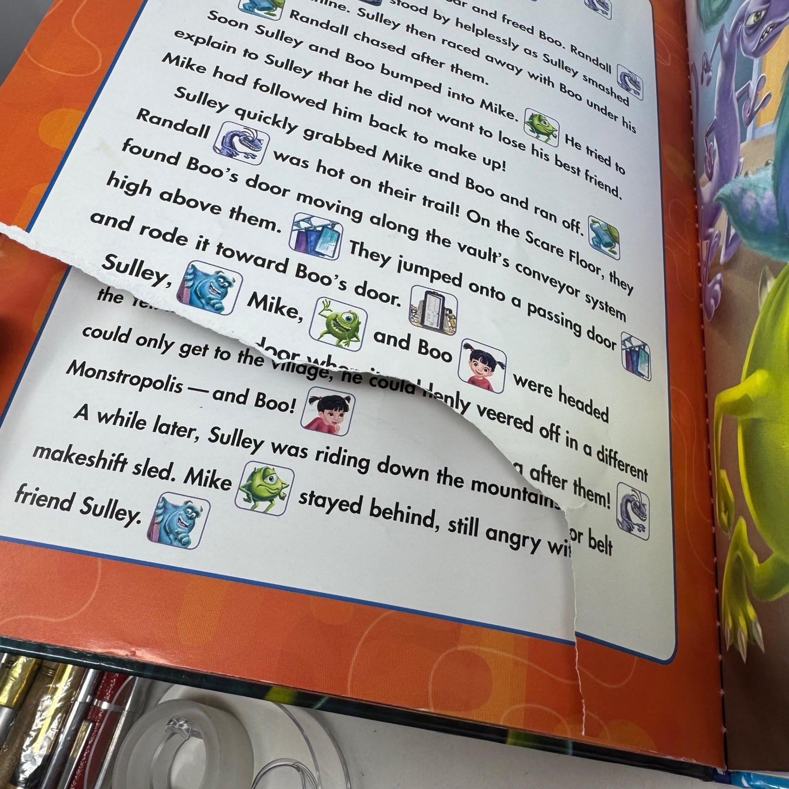 Disney Pixar Monsters Inc Play-a-Sound Book 16 Sounds Vintage Works | eBay