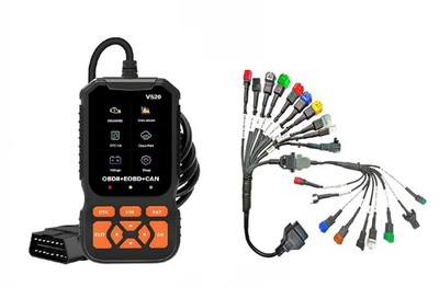 21-Pin Coplar Cable for BS6 & BS7 Bike Scanning with V520 OBD-II Scanner