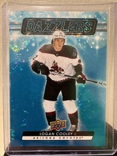 2023-24 Upper Deck Extended Series Dazzlers Blue Logan Cooley #DZ-119 Rookie RC