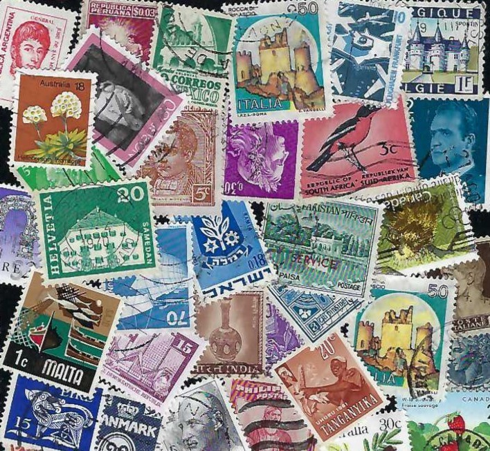 150 Worldwide Stamps Mix • Small and Medium Stamps Only • Some Duplication
