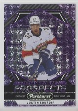 2023 Upper Deck Parkhurst Prominent Prospects Purple 45/99 Justin Sourdif 12ll