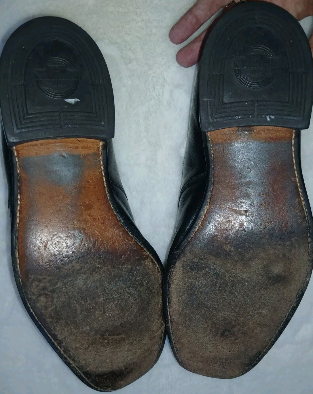 SAOLA Scarpa Florsheim uomo taglia 10 E scarpe nero pelle Oxford elegante.