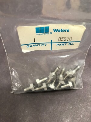 (10) WATERS HPLC Stainless Steel Compression Screw 1/16  WAT005070