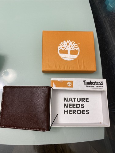 Timberland Herren-Geldbörse aus echtem Leder mit Doppelfaltung - Bild 2 von 3