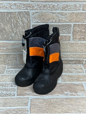 Roc-A-Bouts Snow Boot Youth Size 2 (Orange/Black)