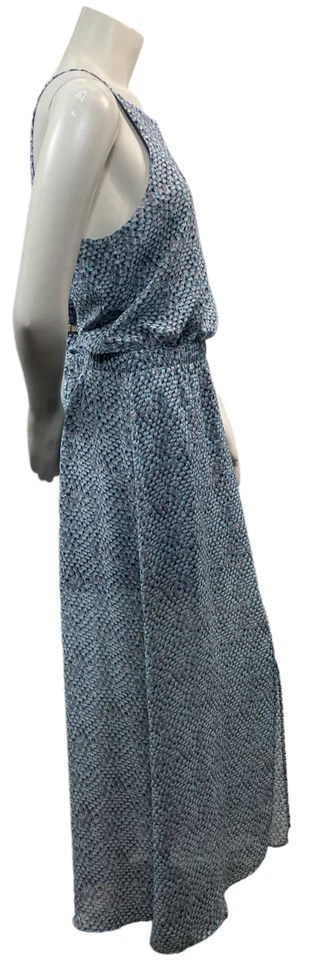 Daisy Fuentes 长裙女式大码蓝色灰色无袖衬里 — 第 4/4 张图片