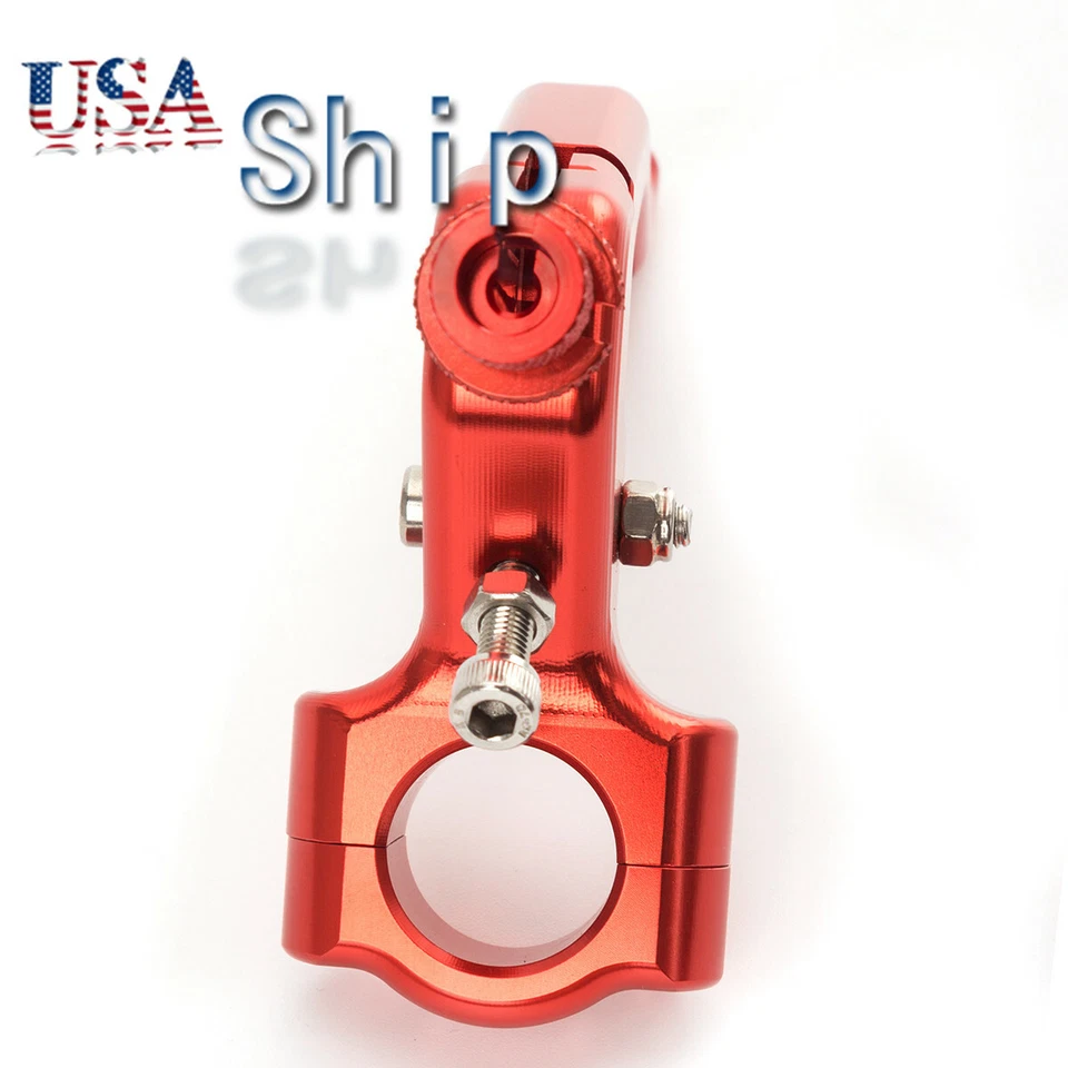 Palanca de embrague de rendimiento universal para motocicleta para Suzuki Honda rojo Foto 3 de 4