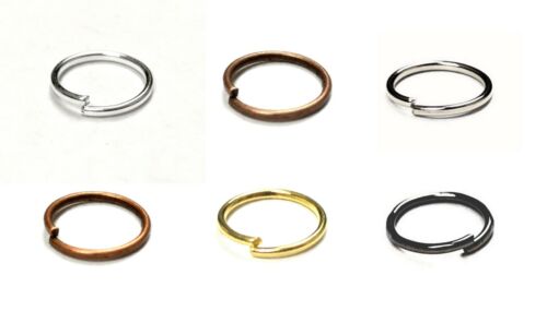 Split Ring Jump Ring Keyring Findings Making Craft Art Single Double Loop Metal - Picture 15 of 21