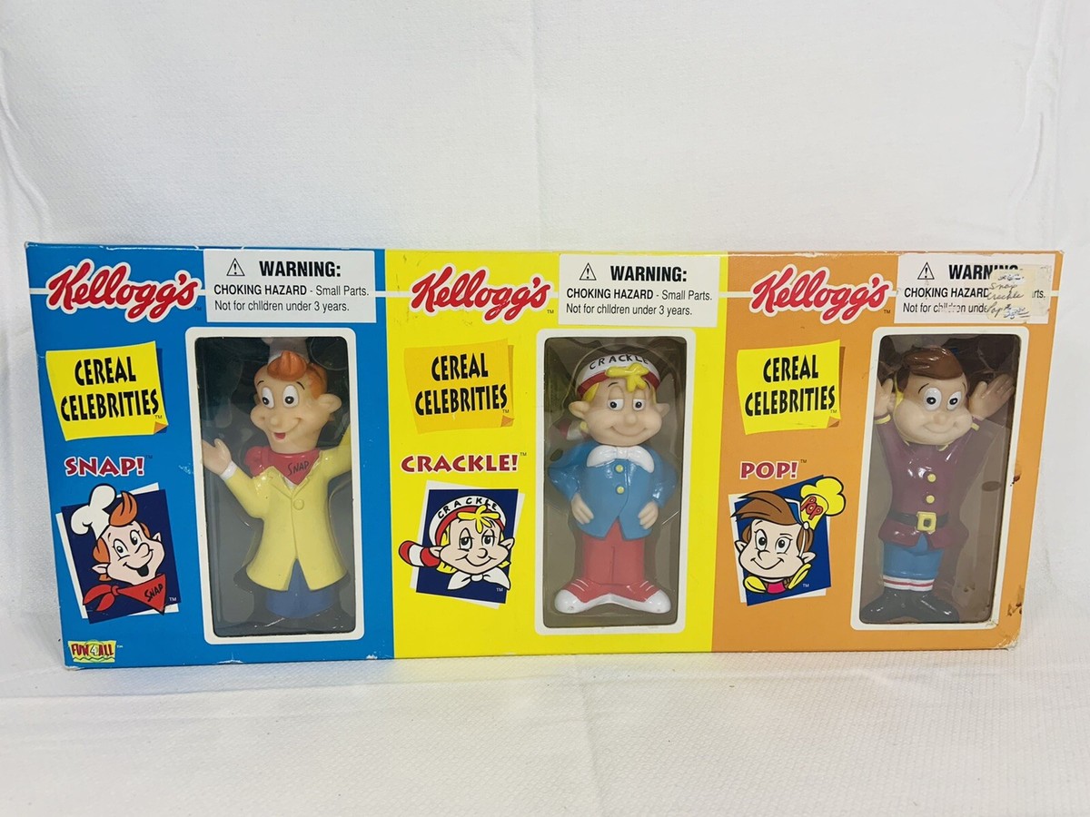 Kellogg's Cereal Celebrities フィギュア全5体セット Kelloggs Cereal Celebrities Rice Krispies Snap Crackle Pop