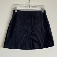 J. Crew Size 6 Corduroy Skirt Above Knee Back Zipper Blue Preppy Academia Used