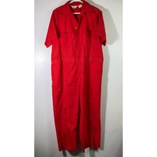Mens Vintage Walls Master Made USA Short Sleeve Coverall Red 46 Reg