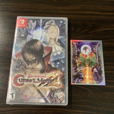 Bloodstained Curse of the Moon 2 + CARD. For Switch, Limited Run Games *SEALED*