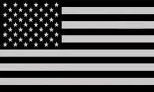 3 Subdued American U.S. Flag Hard Hat / Helmet Vinyl Decal Sticker 1" x 2"