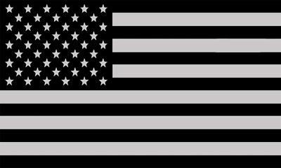 3 Subdued American U.S. Flag Hard Hat / Helmet Vinyl Decal Sticker 1'' x 2''