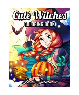 Cute Witches: An Adult Coloring Book with Adorable Gothic Scenes and Spooky Hall