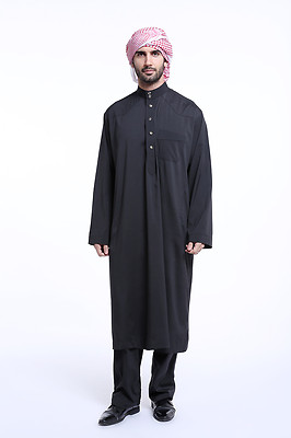 thobe saudi dress Simple Black lightweight construction ensures all Thuraya Palestinian Embroidered Thobe -