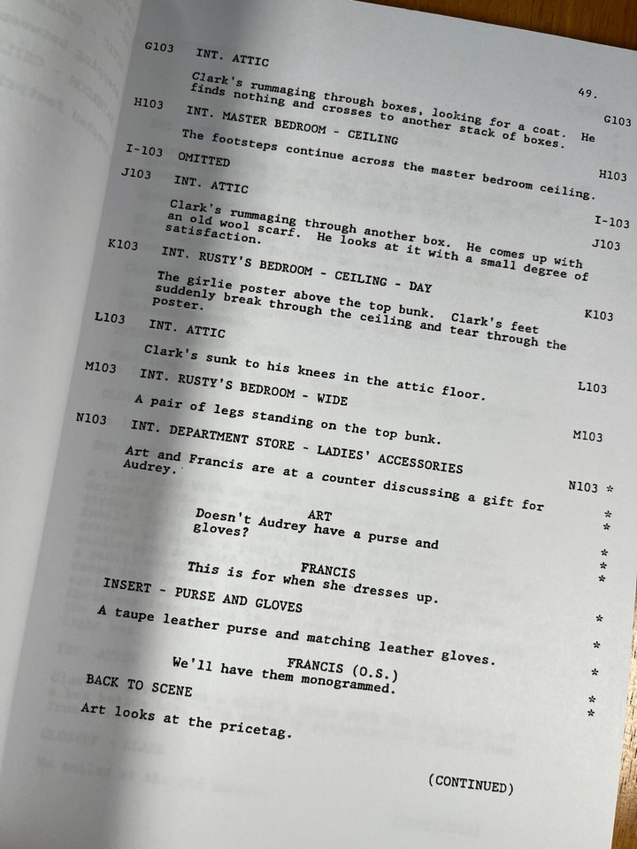 National Lampoon's Christmas Vacation Script Signed Autograph Reprints
