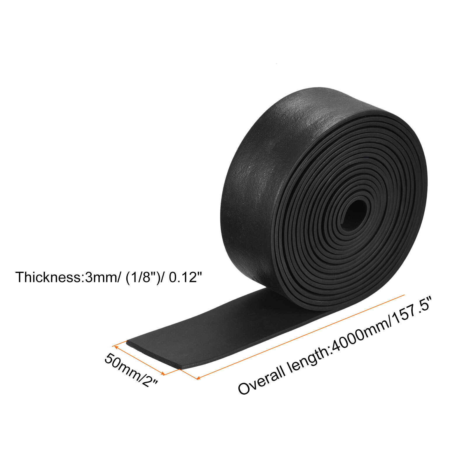 Bande Caoutchouc Néoprène Feuille Rouleau,Adhésif Dos Solide 6Mm(T