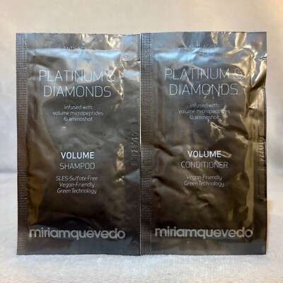 Miriam Quevedo Platinum & Diamonds Volume Shampoo + Conditioner Sample 10ml Each