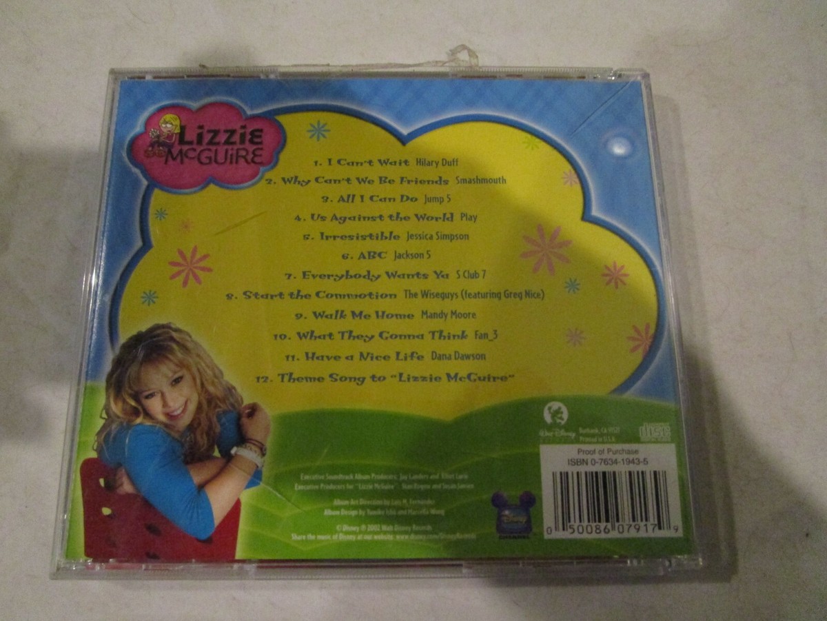Disney Records Lizzie McGuire Music CD Songs from the Hit TV