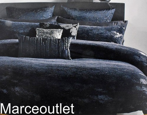 Donna Karan Home Sapphire Collection FULL / QUEEN Duvet Cover Indigo - Picture 3 of 7