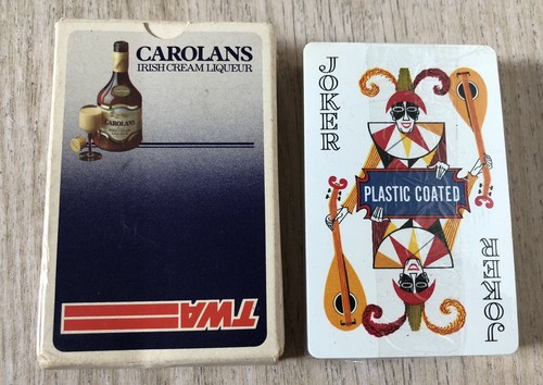TWA - Carolans Irish Cream Liqueur Vintage Pack of Playing Cards - Unusual Joker