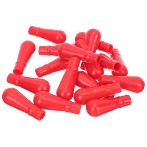  50 Stck. Tropfer Gummilampe Pipette rot hell Silikon Glühbirnen dick - Bild 1 von 10