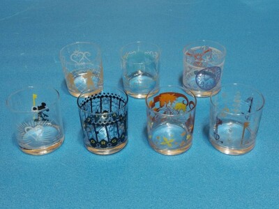 RARE Kingdom Hearts 20th Anniversary Glass Complete Set of 7