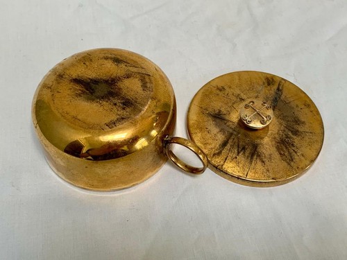 VINTAGE BRASS HOST BOX / LUNA HOLDER - CHURCH - MONSTRANCE (#865) - Picture 6 of 6