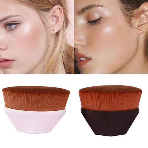 Soft Makeup Flat Foundation Face Blush Kabuki Powder Contour Cosmetic Brush - Picture 5 of 30