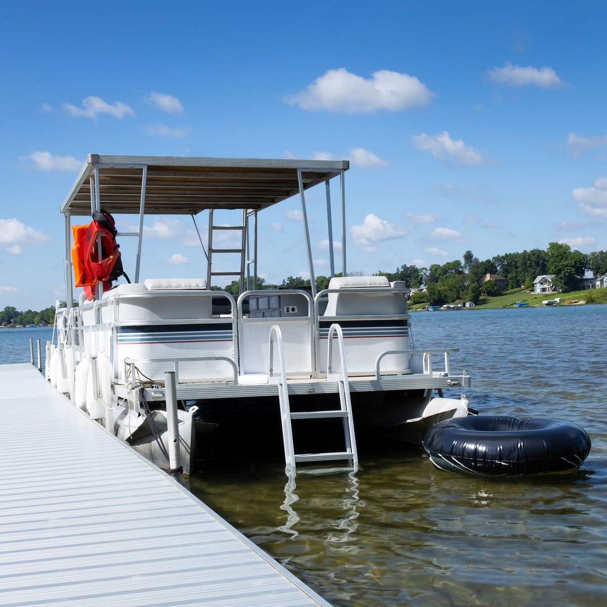Pontoon on sale boat steps