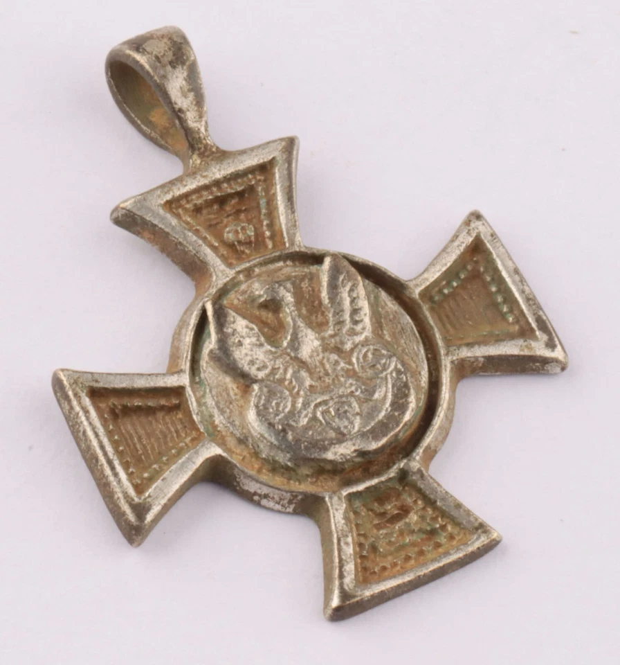 Colgante Polonia Primera Guerra Mundial Primera Guerra Mundial Segunda Guerra Mundial Águila Legión Polaca Cruz Polska Premio Gótico Gótico Foto 4 de 4