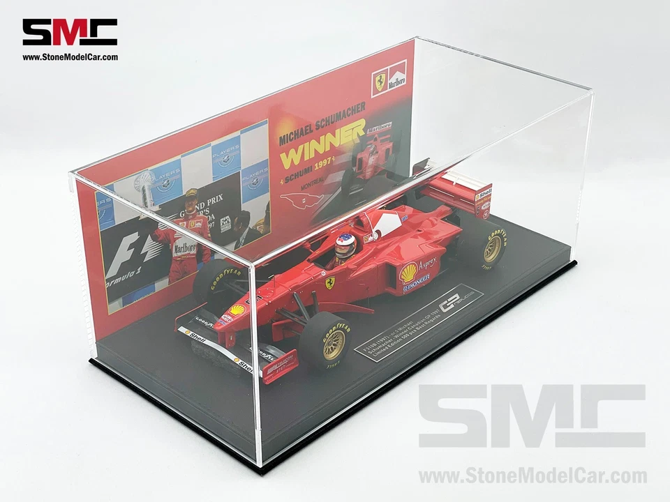 GP RÉPLICAS 1:18 Ferrari F1 F310B Michael Schumacher Ganador Canadá 1997 + Calcomanía Foto 2 de 4