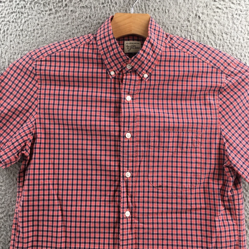 J. Crew Shirt Mens Small Multicolor Collared Short Sleeve Buttons Down Comfort - Image 2 of 4