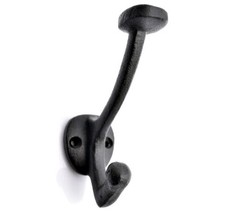 Cast Iron Heavy Duty Wall Hook Towel Hanger Coat Hat Key Rack Farmhouse Hardware