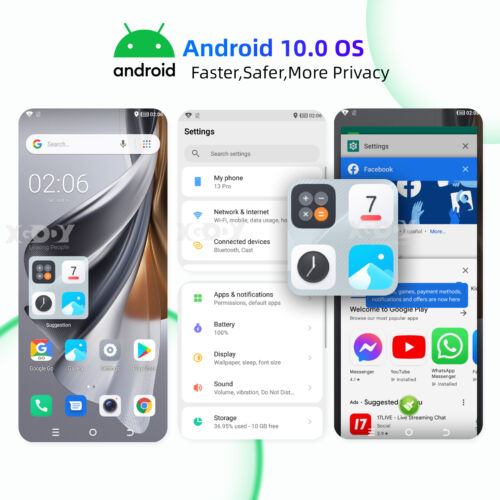 New 2024 Android Cheap Cell Phone Factory Unlocked Smartphone Dual SIM 6.5" INCH - Picture 7 of 14
