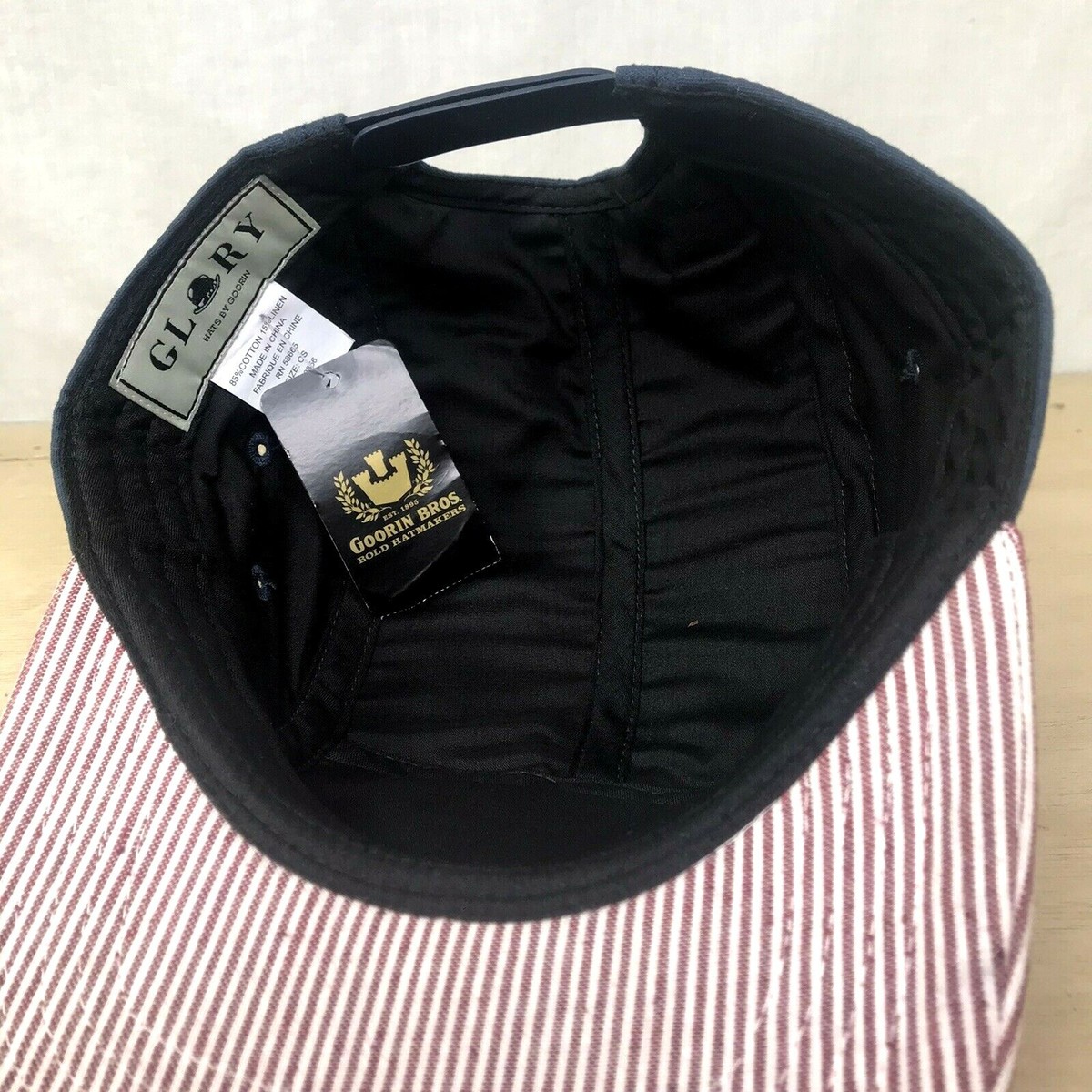 Goorin Brothers Hat Navy Blue Adjustable Snapback Glory Rare 