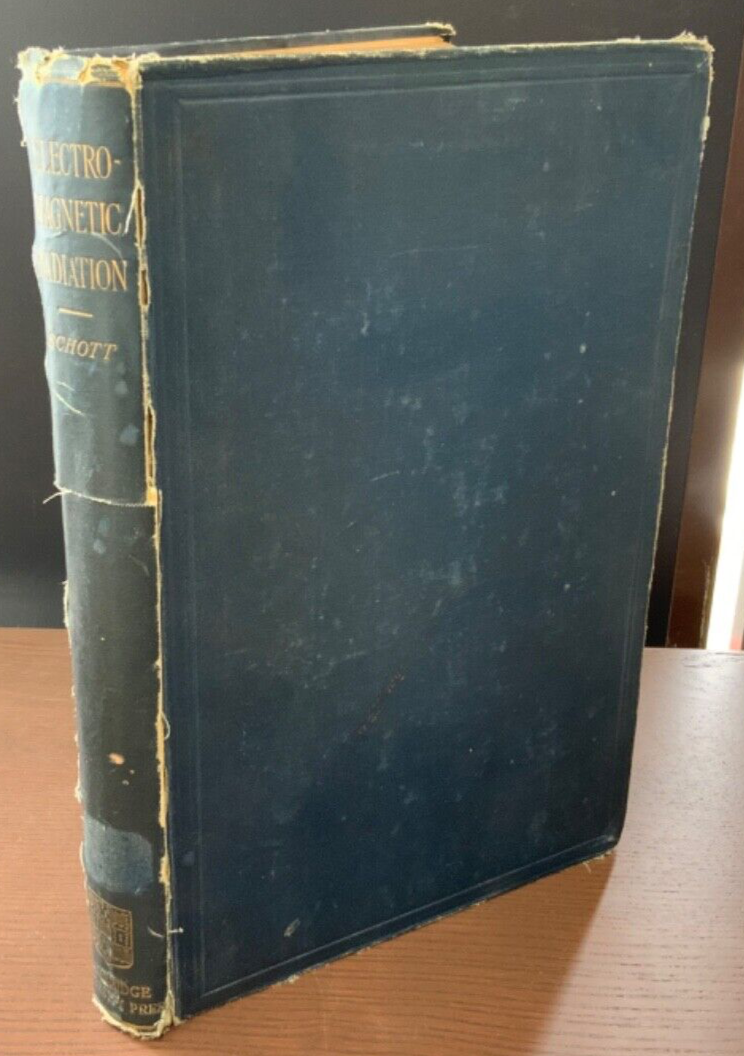 1912 Electromagnetic Radiation, by G.A. Schott | eBay