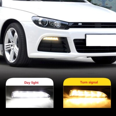1Pair LED Turn Signal Light Day Light Fit for Volkswagen VW Scirocco 2009-2014