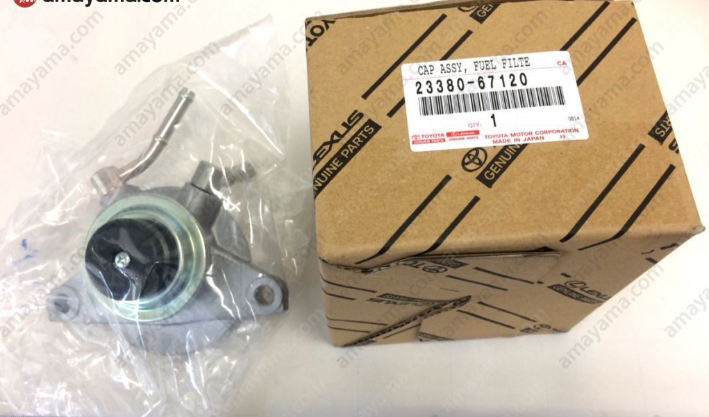 GENUINE Toyota OEM 23380-67120 CAP ASSY & FUEL FILTER OEM 23303
